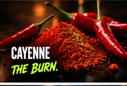 Cayenne pepper used to add warmth to a ginger shot