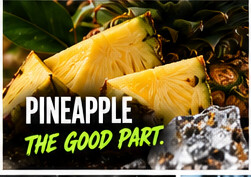 Pineapple, the bright fruit note in a pineapple ginger shot